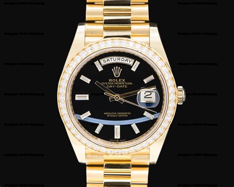rolex presidential black diamond dial